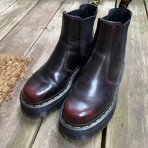 2976 ARCADIA PLATFORM CHELSEA BOOTS Cherry SZ 6 W